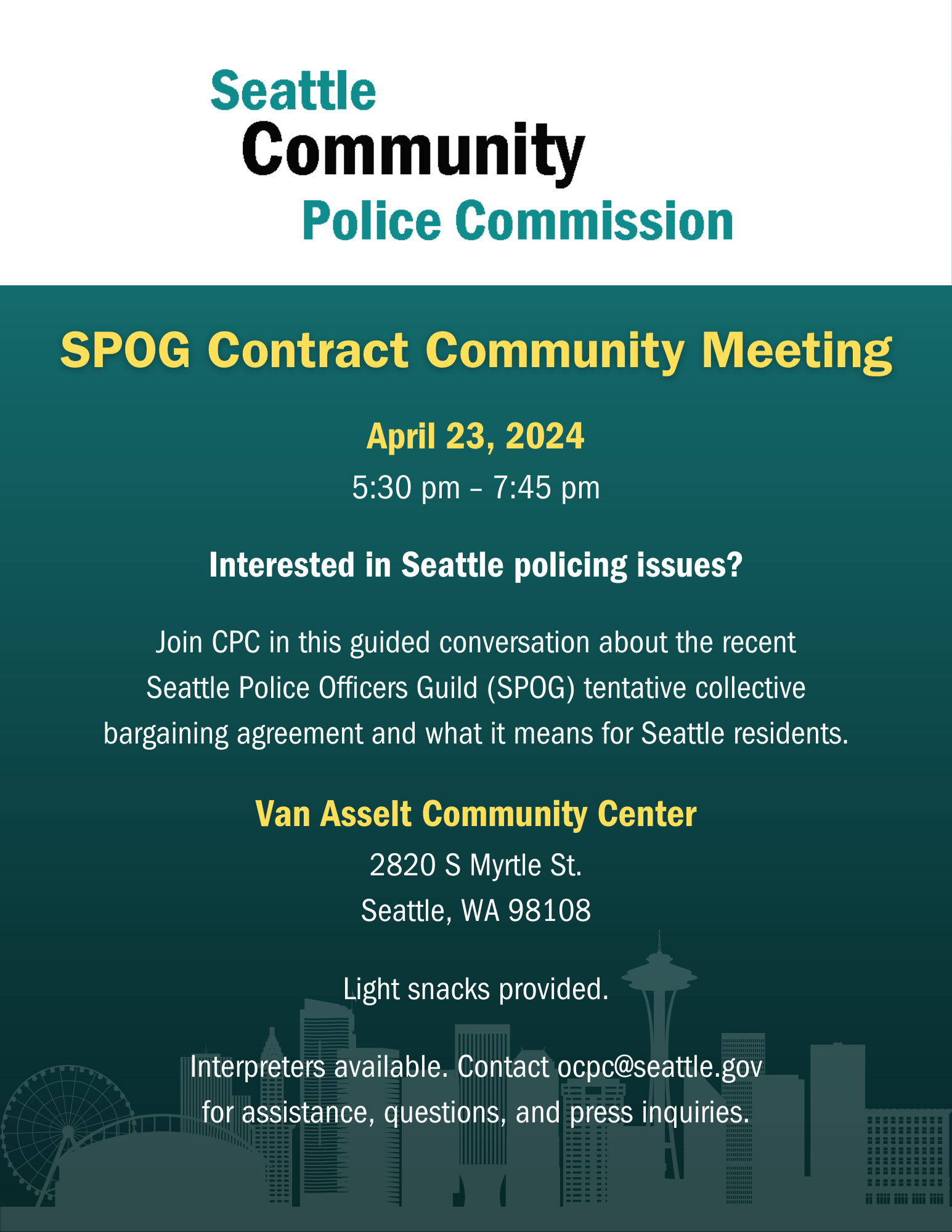 04.23.24 SPOG Contract Community Meeting