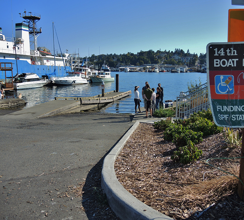 Boat ramp area