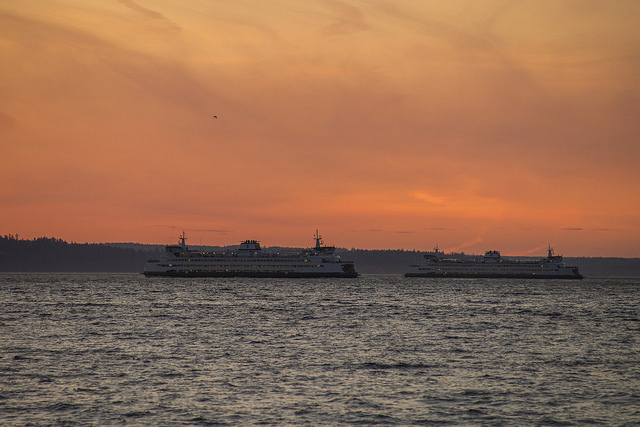 Alki Beach Park sunset
