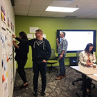 City staff participate in a blog design session