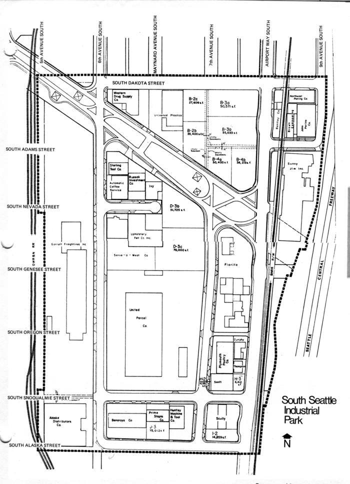 South Seattle Industrial Park map