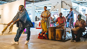 African performers at King Street Station during Create City 2016. Photo by Sunita Martini.