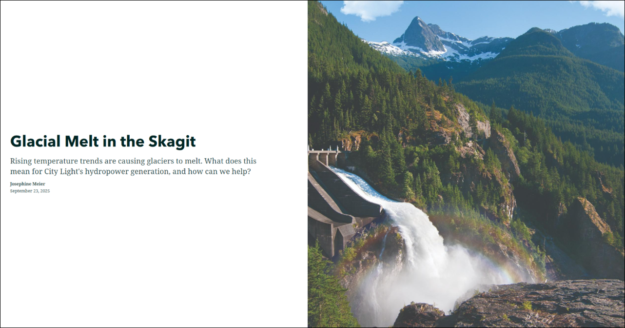 Glacial Melt in the Skagit Story Map