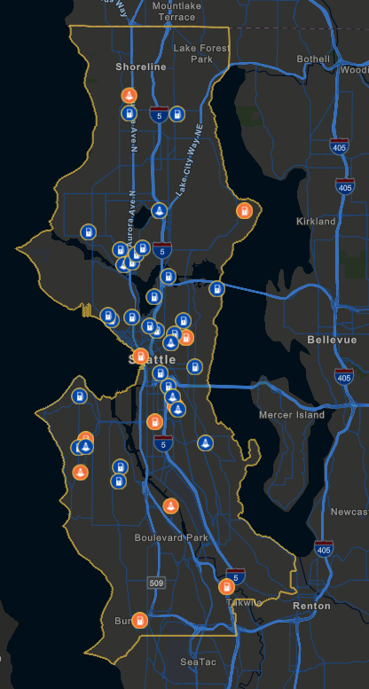 City Light Charging Network Map
