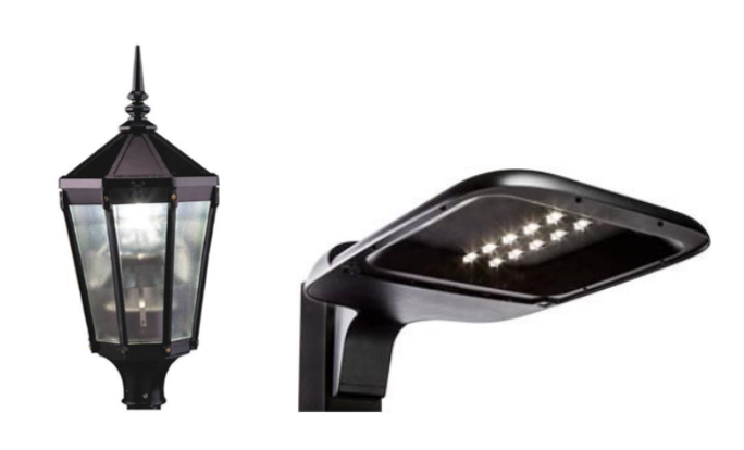 Examples of the streetlights that will be installed in the Arroyo area