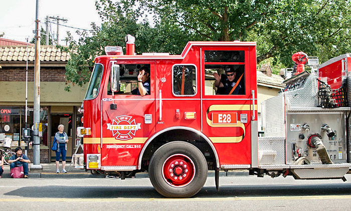 Firetruck at Rainier Valley Summer Streets 2014