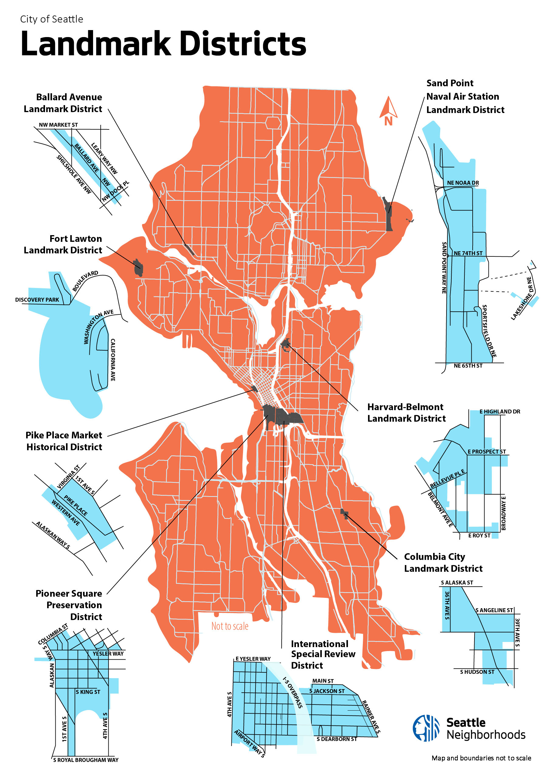 Map Of Seattle Neighborhoods Map Of Zip Codes World M 3478