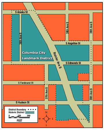 Columbia City Historic District Boundary