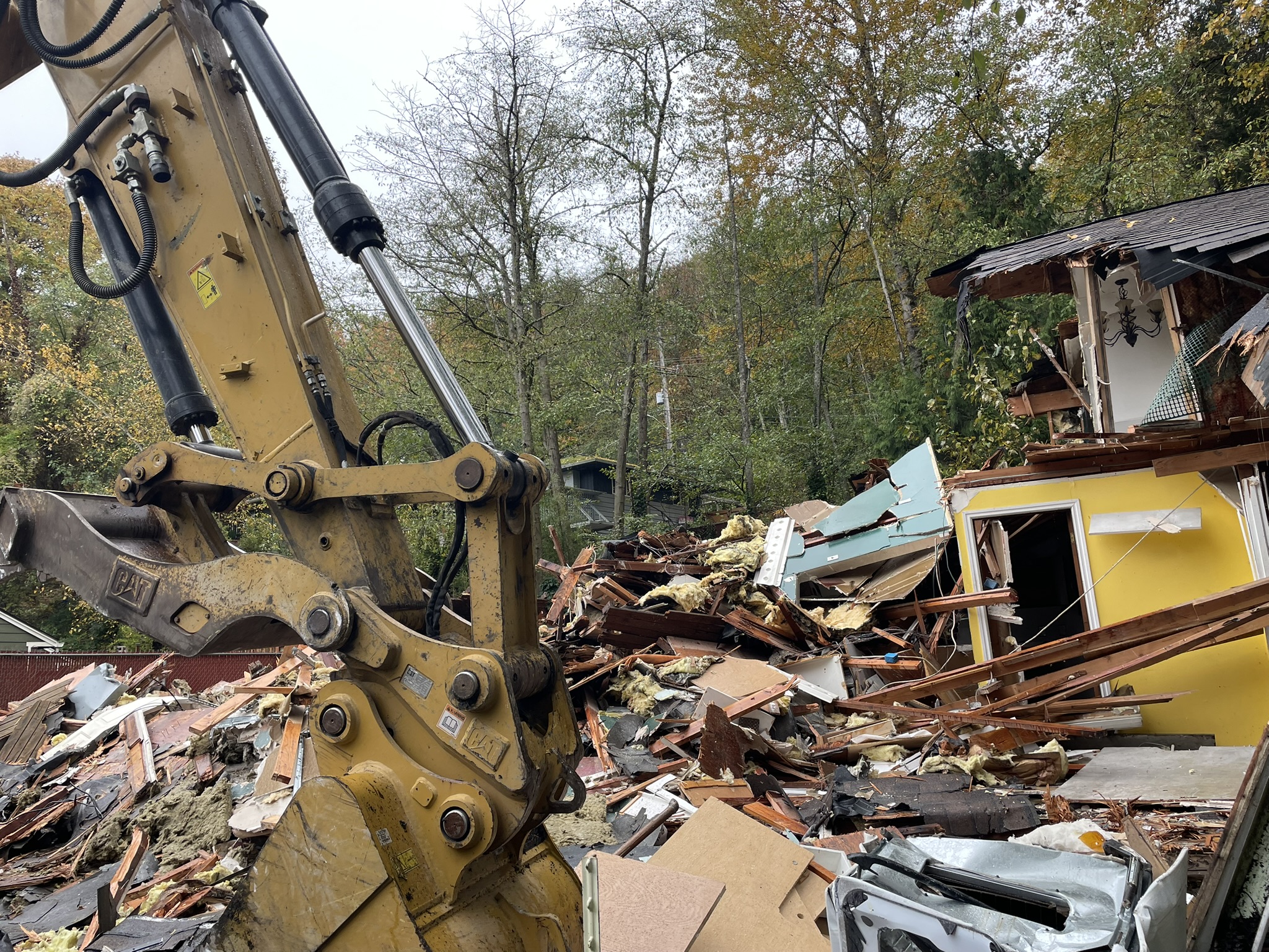 The finished demolition job from Seattle Conservation Corps.