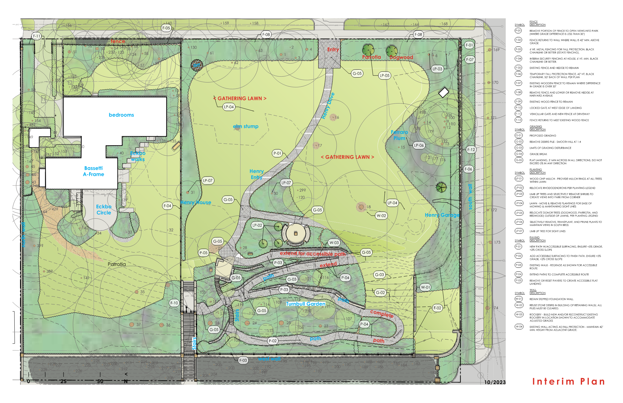 Rendering map of the interim plan 