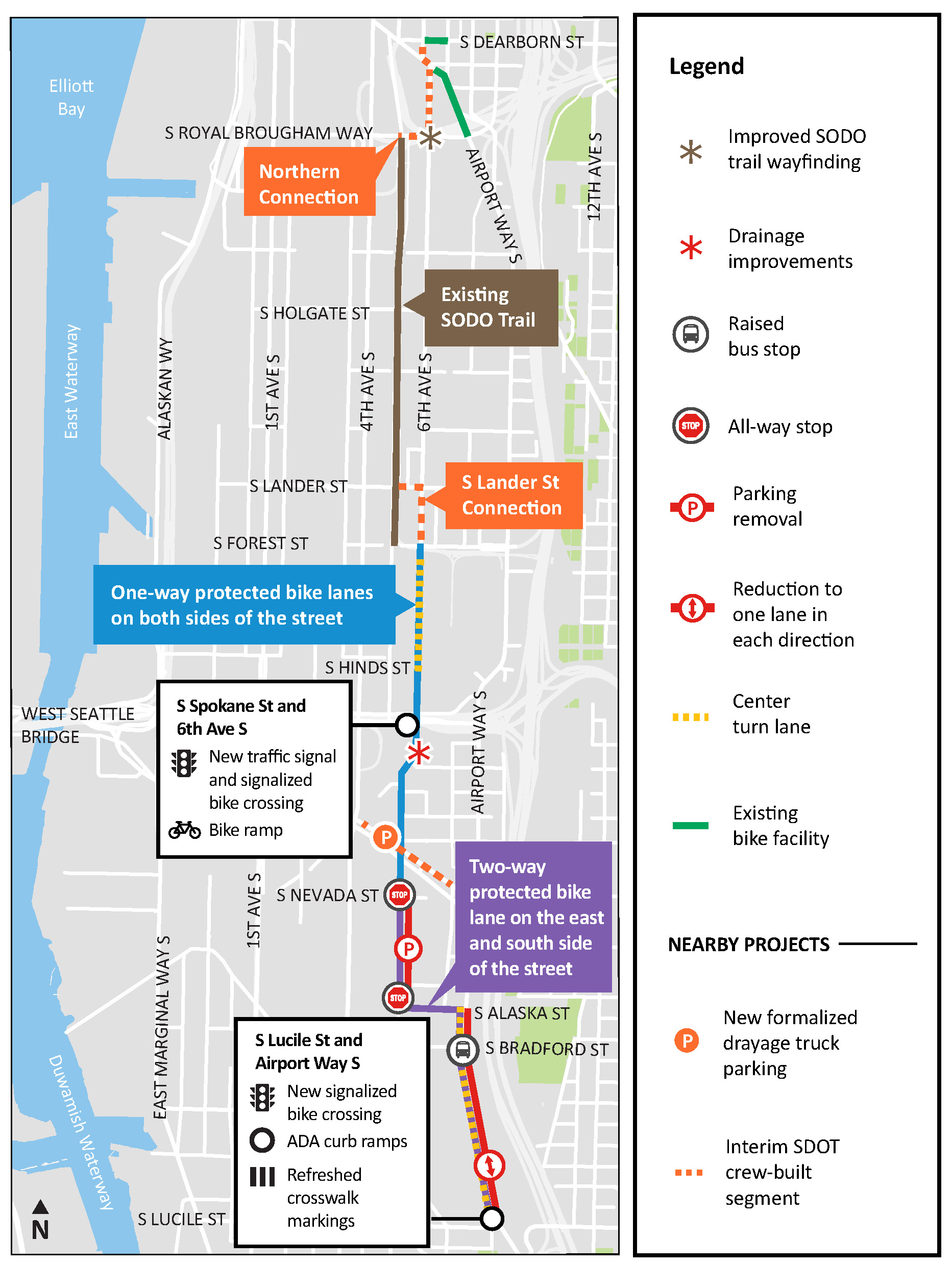 Georgetown to Downtown Project Map
