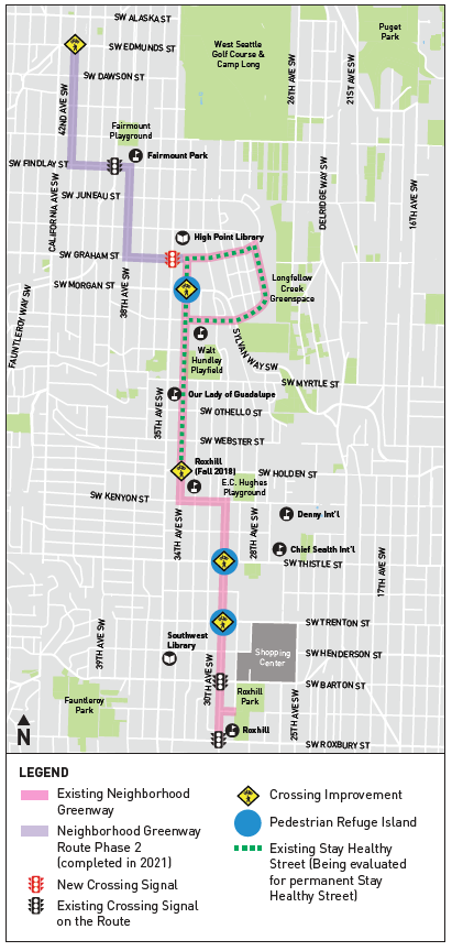 Greenway route map 