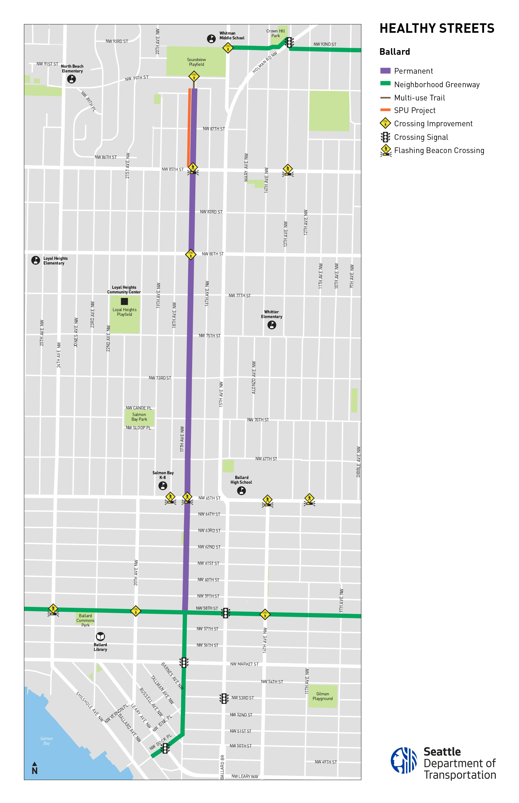 Ballard Healthy Street project map