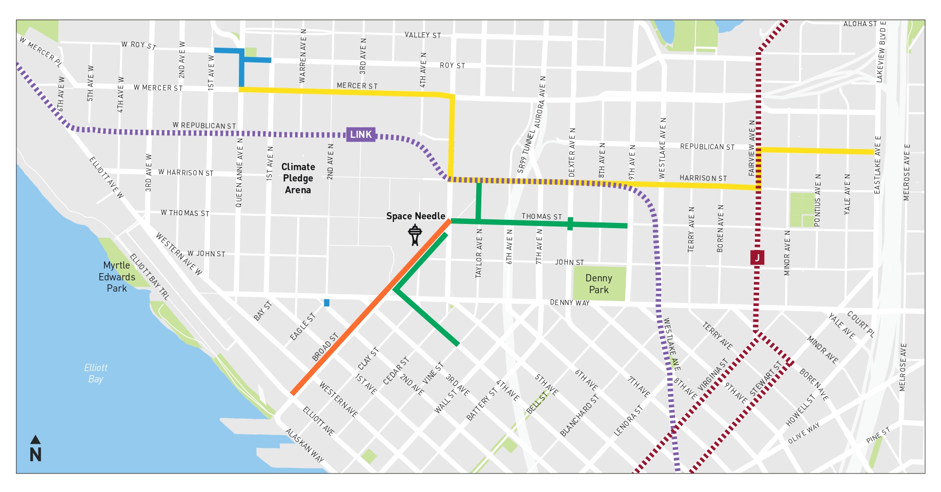 North Downtown Mobility Action Program Area Map