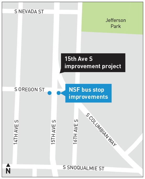 Map of 15th Ave South Improvements Areas