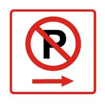 Np parking/no stops sign