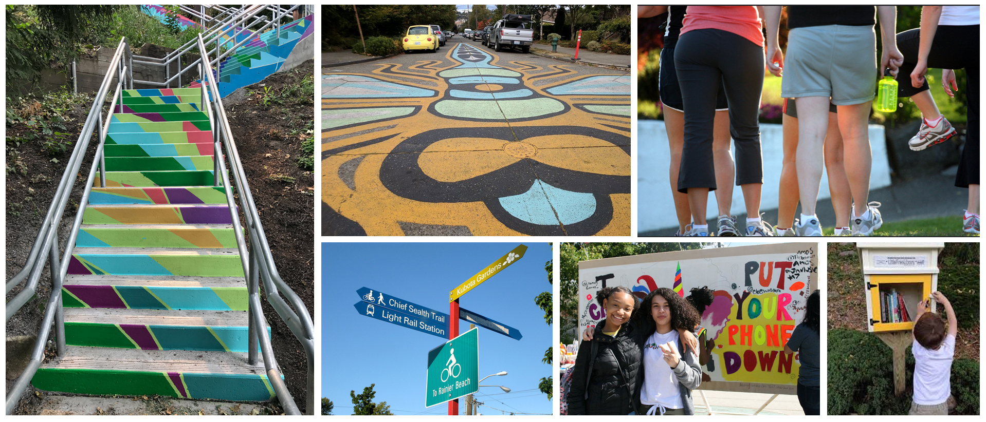 Examples of placemaking around Seattle