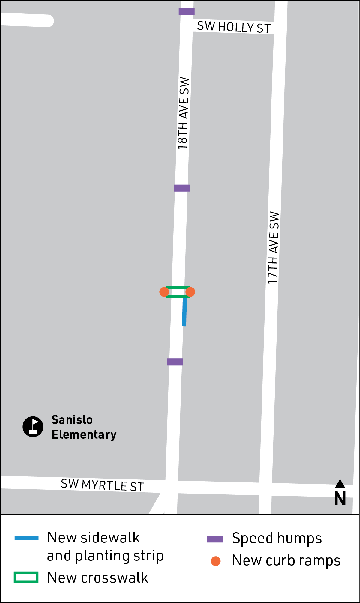 18th Ave SW Overview Map