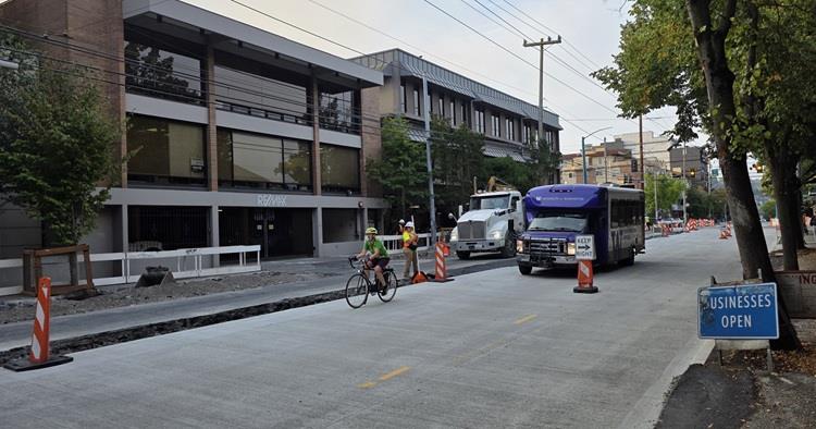 Image shows our construction  on Eastlake Ave E