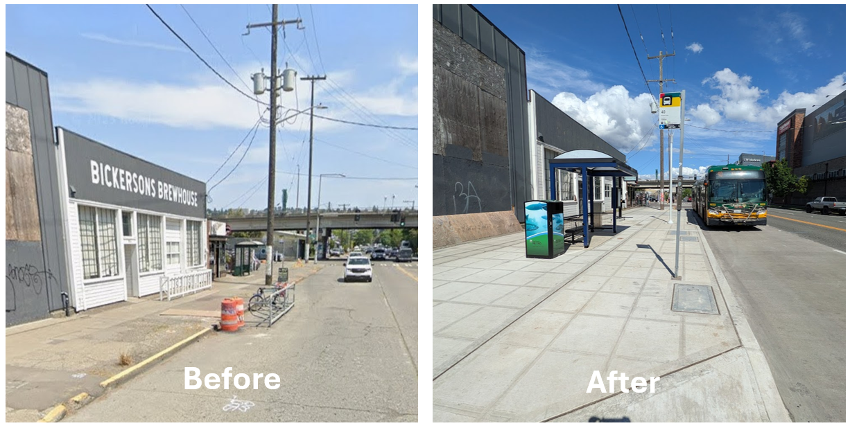 15th Ave NW and Leary Way Bus stop