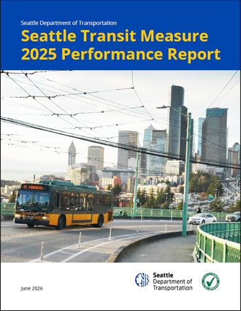 The cover of the Seattle Transit Measure 2025 Performance Report