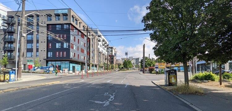 Image shows the current conditions at 12th Ave S and S Main St looking north. 