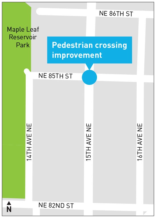 Project map of 15th Ave