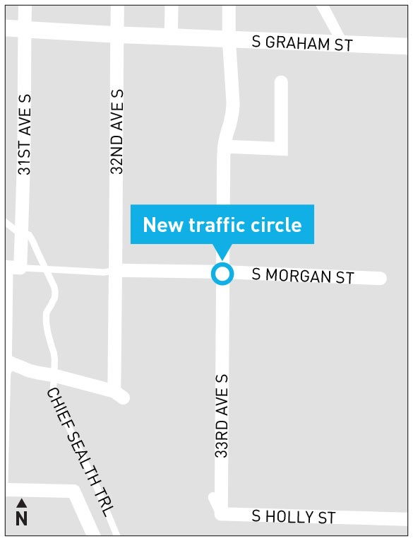 Project map for 33rd Ave S and S Morgan St