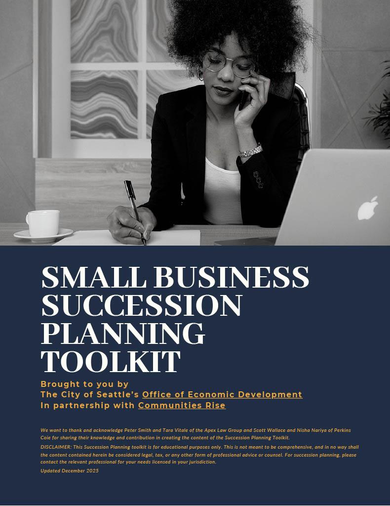 A woman writing with one hand while on the phone with the other hand, sitting behind a desk with a laptop on it