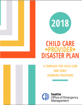Child Care Disaster Plan Template Cover
