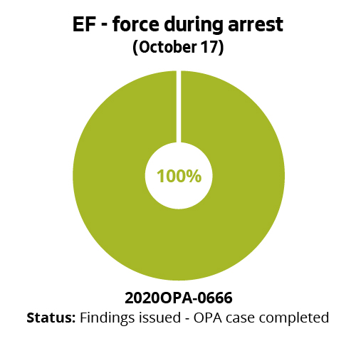 EF - Force during arrest (October 17)