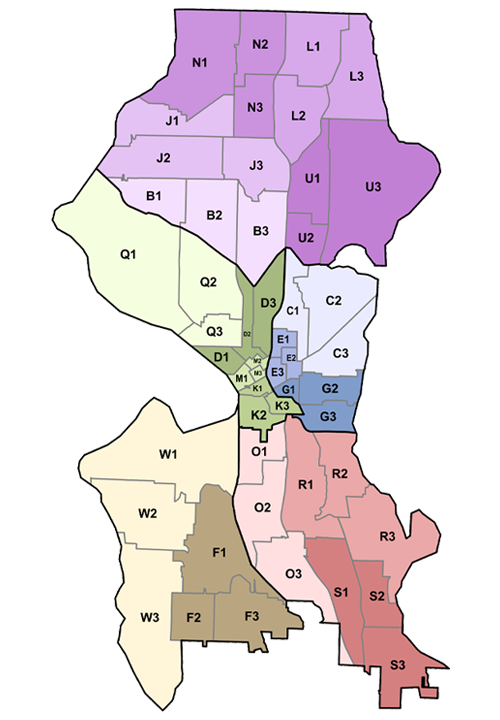 SPD Precinct Map