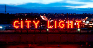 City Light neon sign