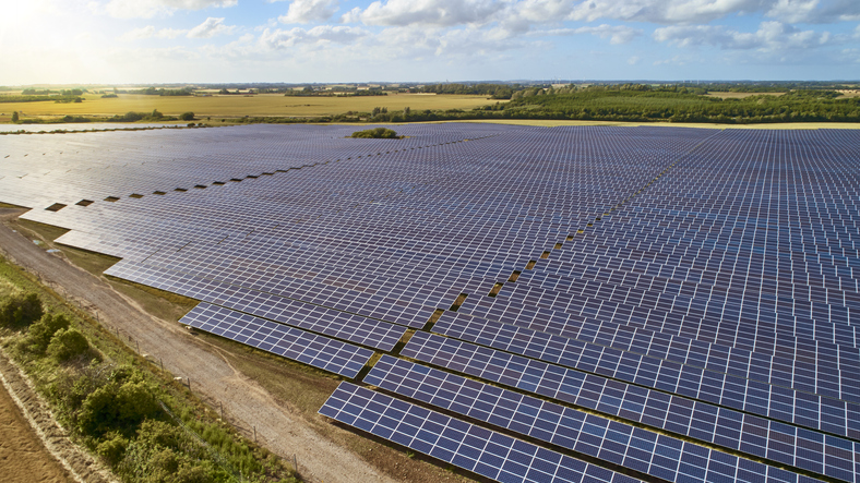 Large scale solar farm