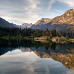 Mountain Reflection Photo