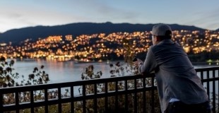 City lights over the water with Nathan Chung