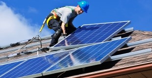 Residential Rooftop Solar Panel Installation Photo - Source: https://www.flickr.com/photos/eeimagedatabase/29102423801/in/photolist-Licbaq-LkFwFB-KvBjEG-LsA3Fv-KvR1WB-LicJsS