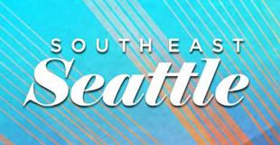 Blue background with the words "Southeast Seattle"