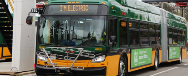 Electric king county metro bus