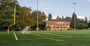 Hiawatha Playfield soccer goal