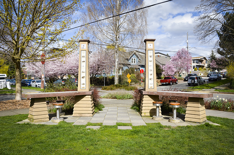 Ballard Corners Park entryway - Photography by Marivic Pinedo