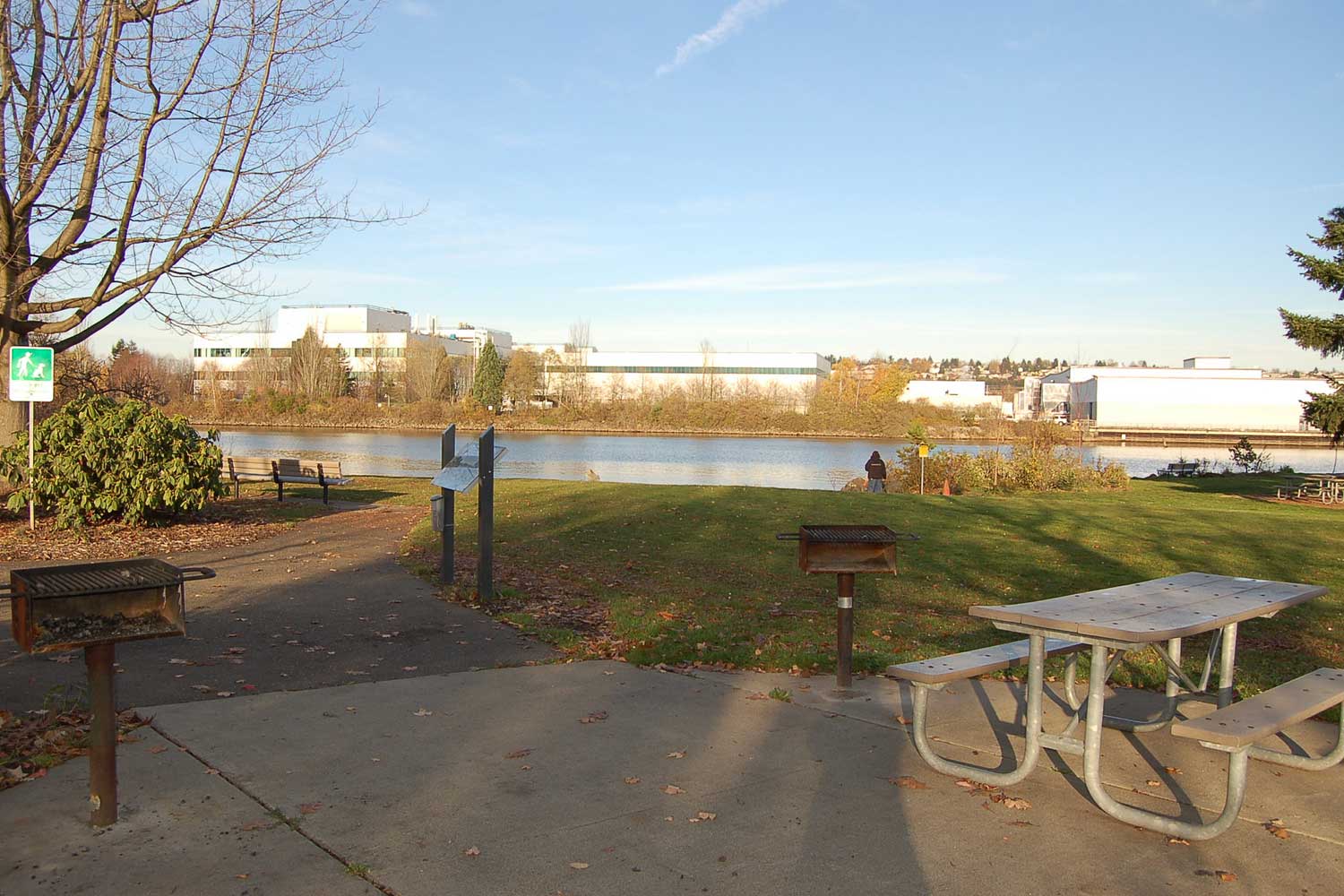 Duwamish Waterway Park picnic area - photo by Laurel Mercury