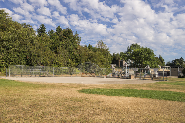 Fairmount Playground lawn and field
