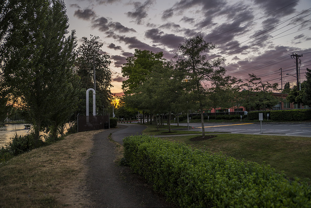 Fremont Canal Park paths and landscaping