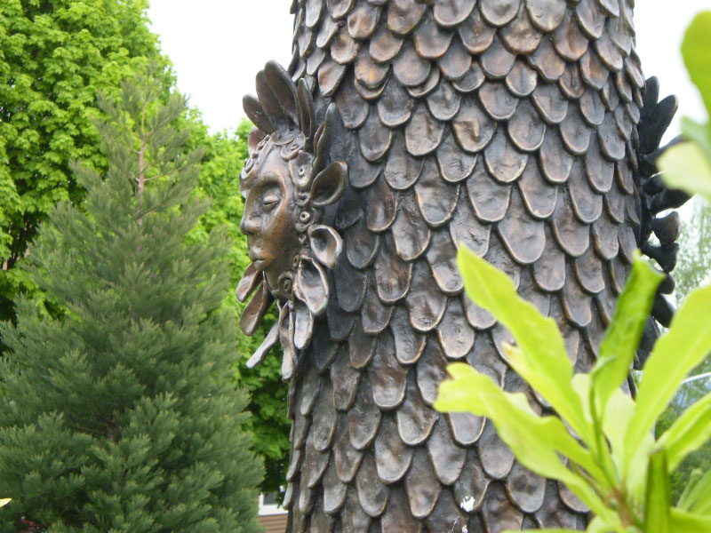 Homer Harris Park detail of sculpture - Photo by Ye Long