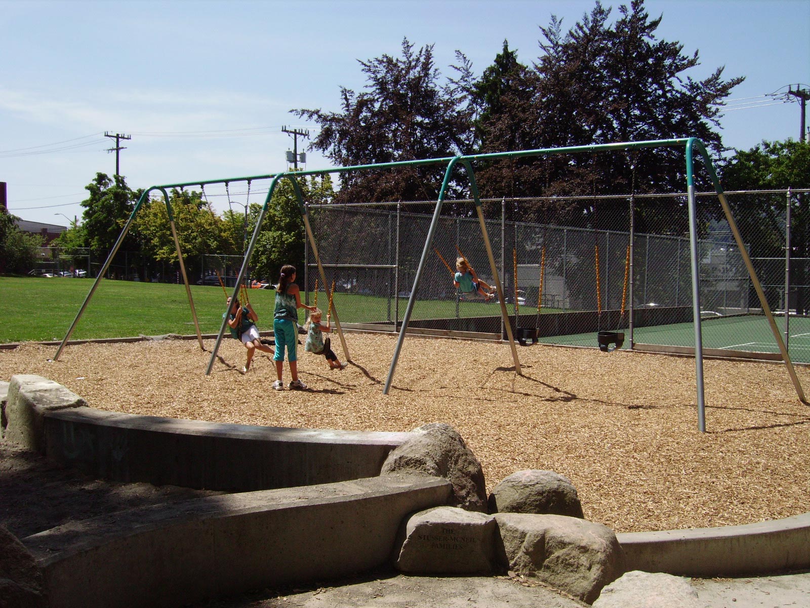 Swings at Rogers Playground