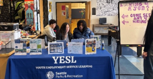 YESL table at a hiring fair
