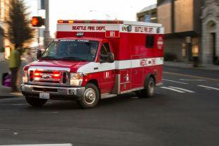 A Seattle Fire Department ambulance