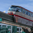 Monorail heading back towards downtown.