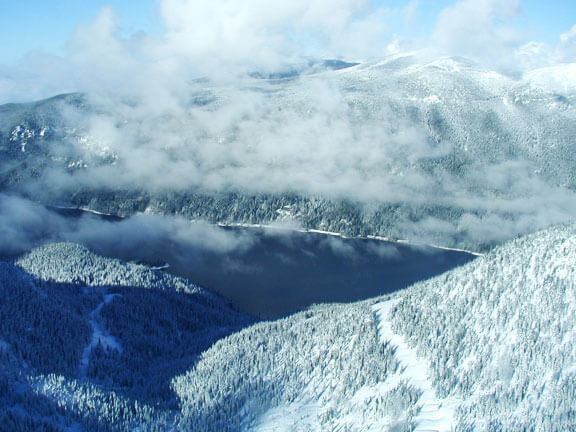 Heavy winter snow accumulation in our mountain watershed assures a good supply of fresh water in the spring and summer for people and river resources such as salmon and steelhead trout.